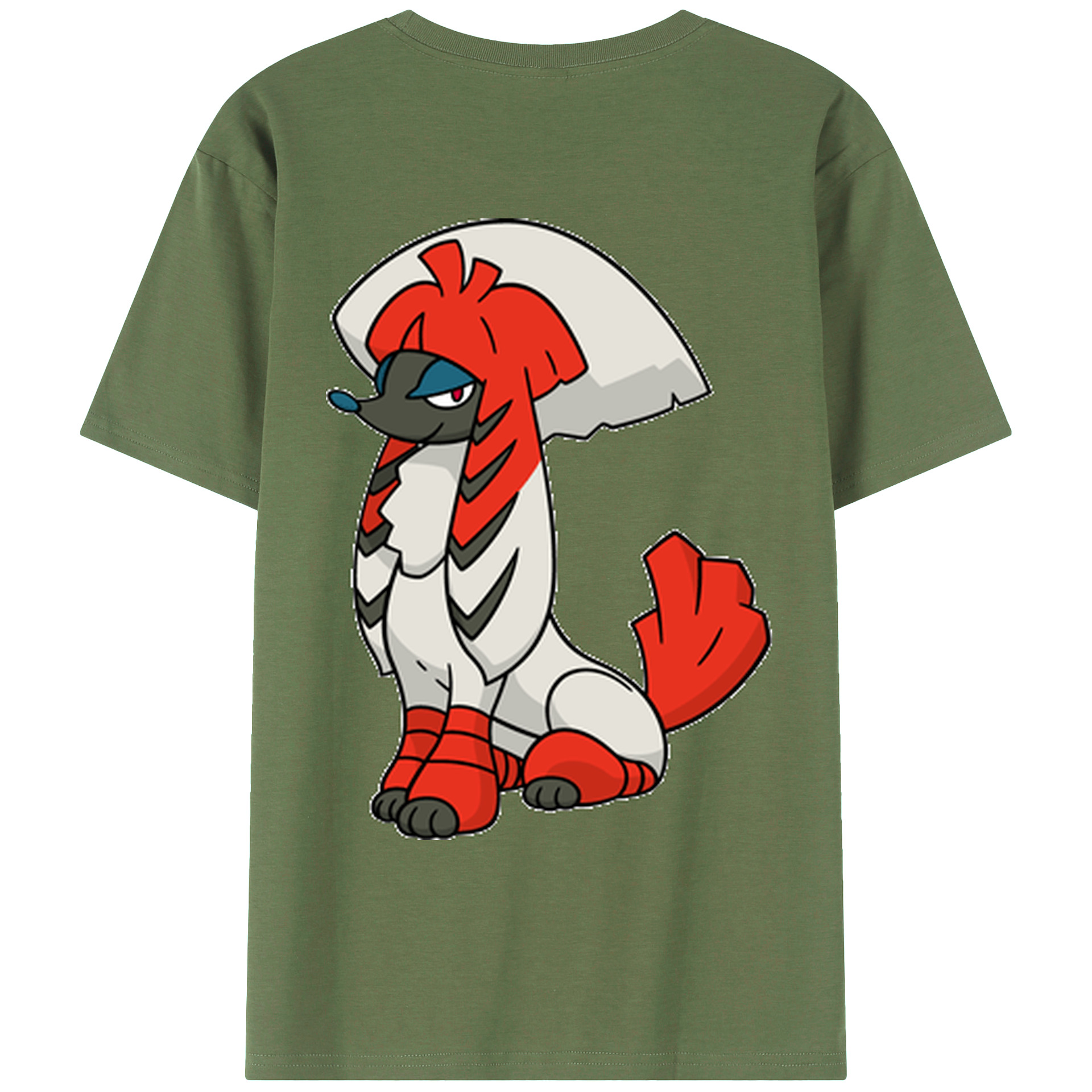 （画像用） ポケットモンスター Pokémon 綿100％ メンズ半袖Tシャツ（バックプリント） 通気性